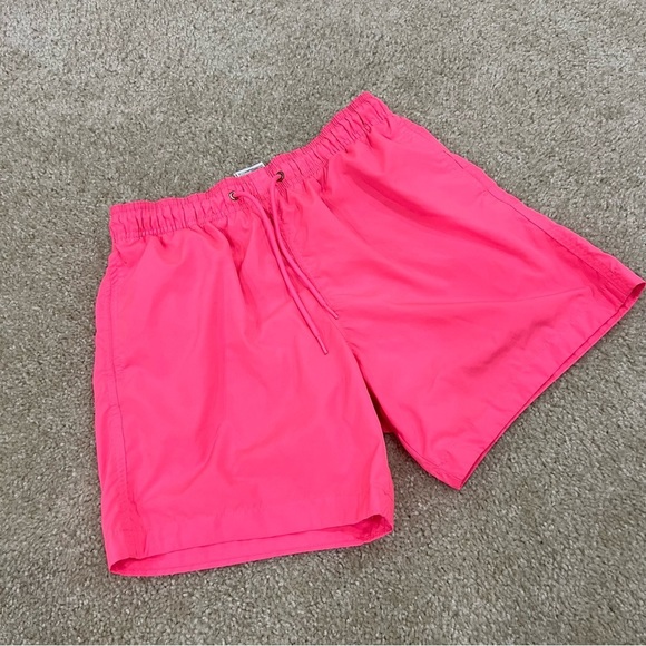 H&M Swim Shorts 6” Hot Pink Men’s Size Small Ocean Active Outdoor, - Picture 2 of 10